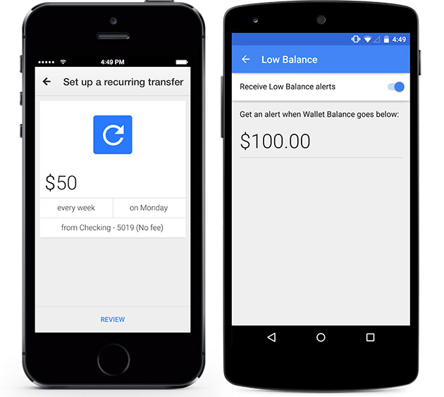 Google Wallet now alerts you when your balance is low