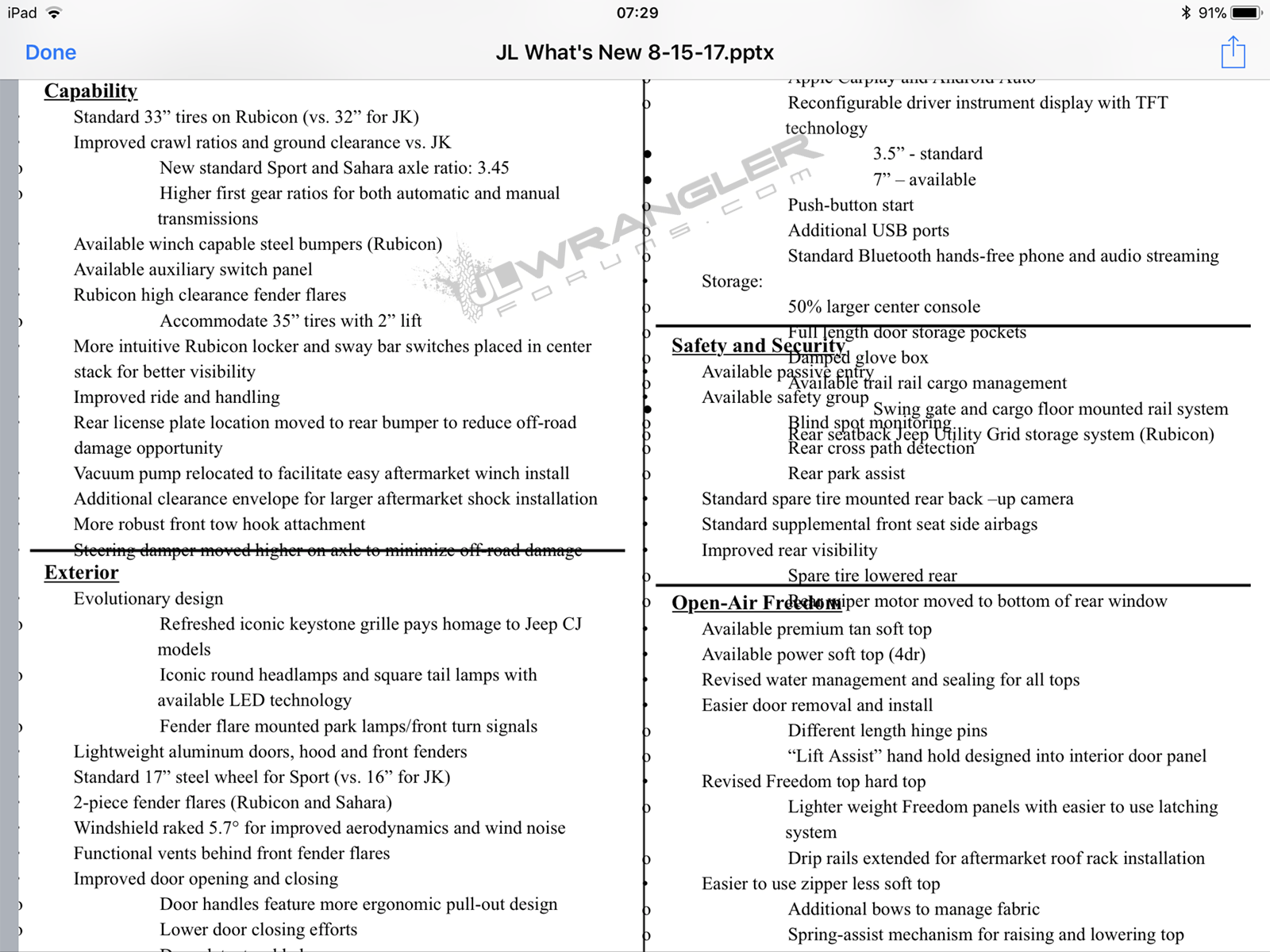 Jeep Wrangler Prices Reportedly Revealed In Document From L.a. Auto 