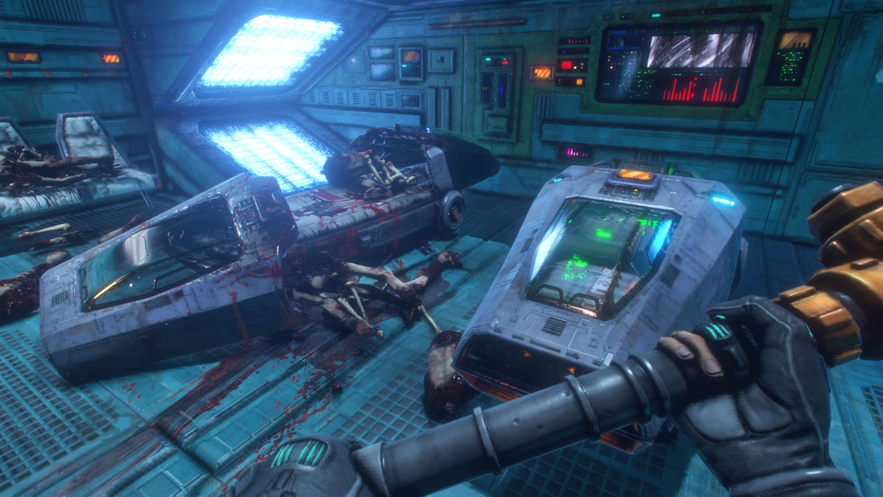 how to beat the many system shock 2