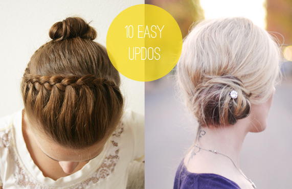 10 Easy Updos You Can Actually Do With 2 Hands Aol Lifestyle