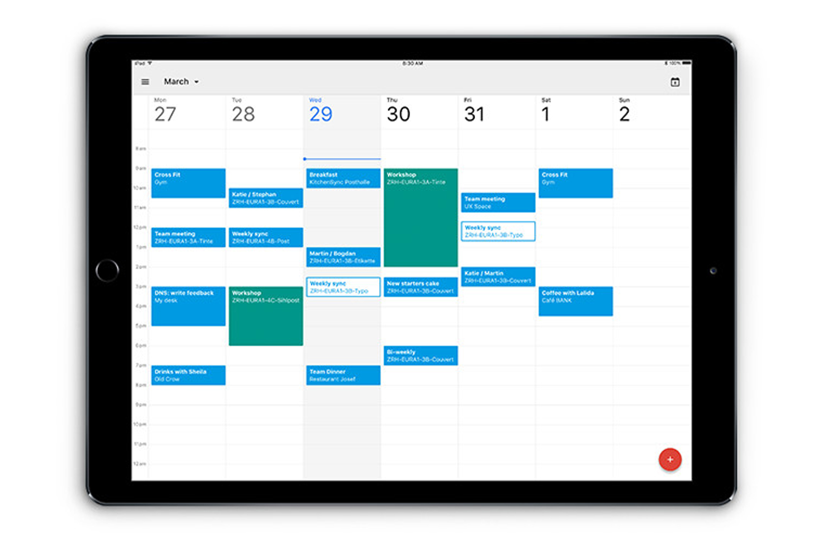 Google 自家的日历 app 更懂得适应你的 iPad 屏幕了