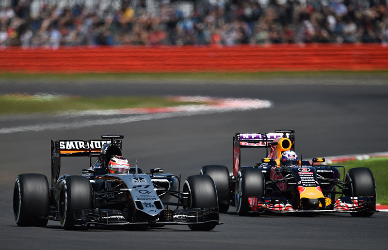 Nico Hulkenberg drives during qualifying for the 2015 British Grand Prix.
