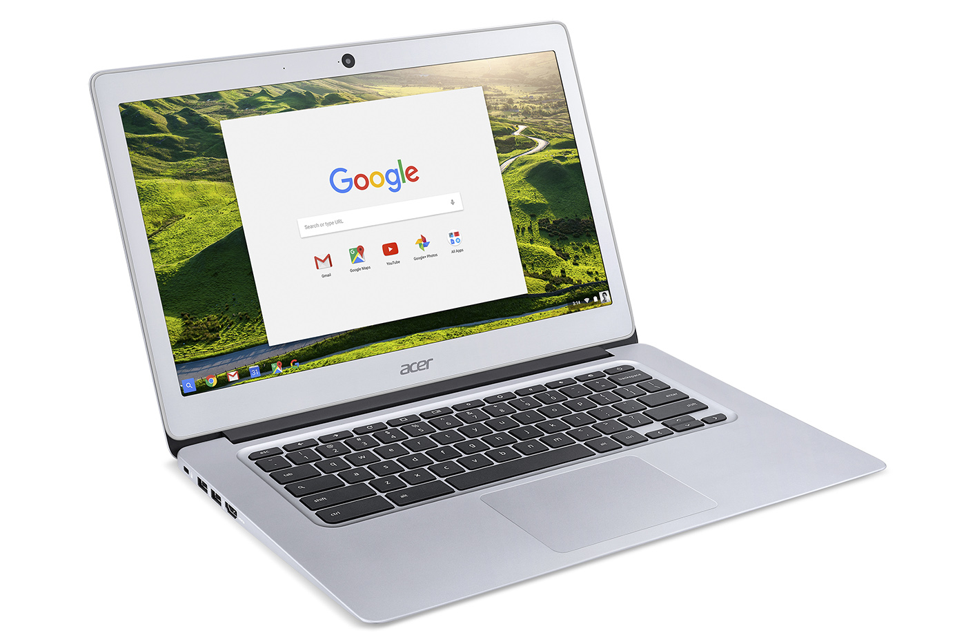 The Acer 14 has a decent keyboard and spacious trackpad.