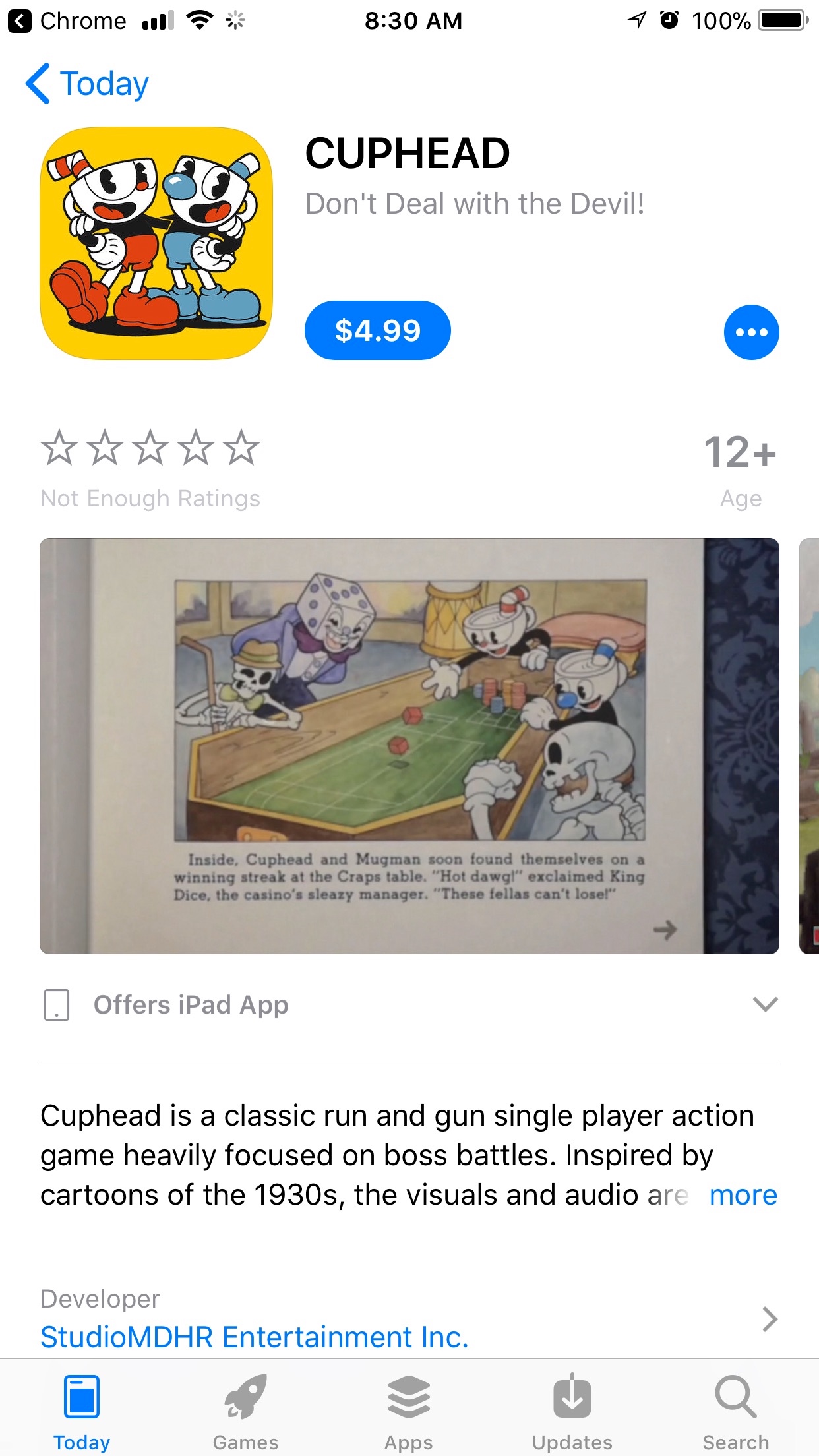 Cuphead Mac App Store
