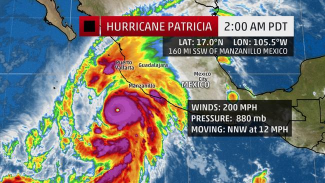 Hurricane Patricia becomes strongest hurricane ever recorded ...