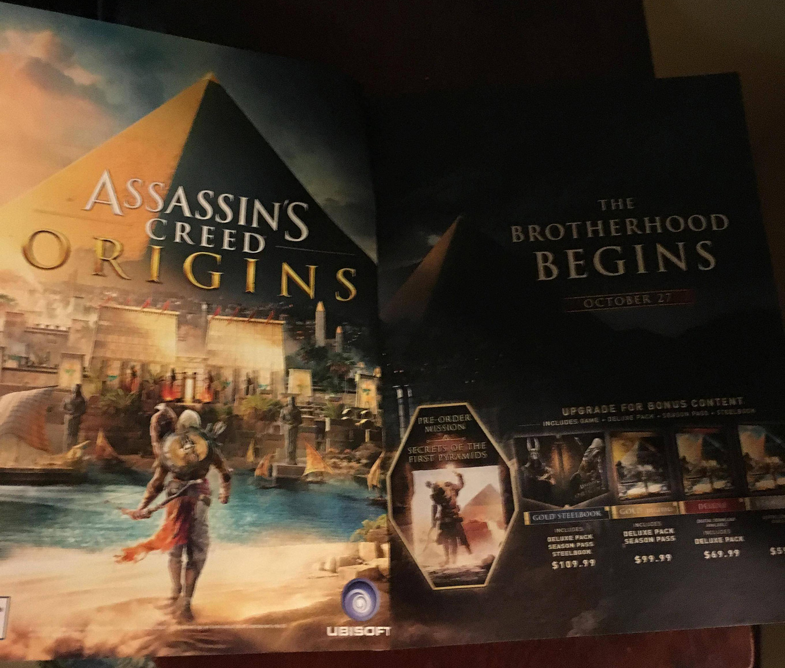 Assassin S Creed Origins Could Arrive On October 27th Engadget