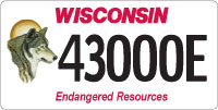 State of wisconsin environmental license plate