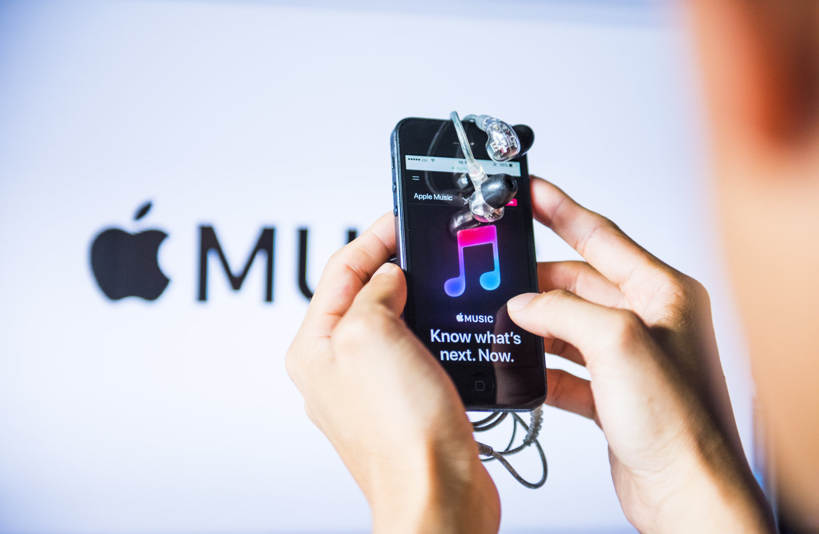 HONG KONG, HONG KONG - OCTOBER eleven: A person holds an Apple iPhone5S as he uses Apple Track app on October eleven, 2017 in Hong Kong, Hong Kong. (Photograph by studioEAST/Getty Photos)