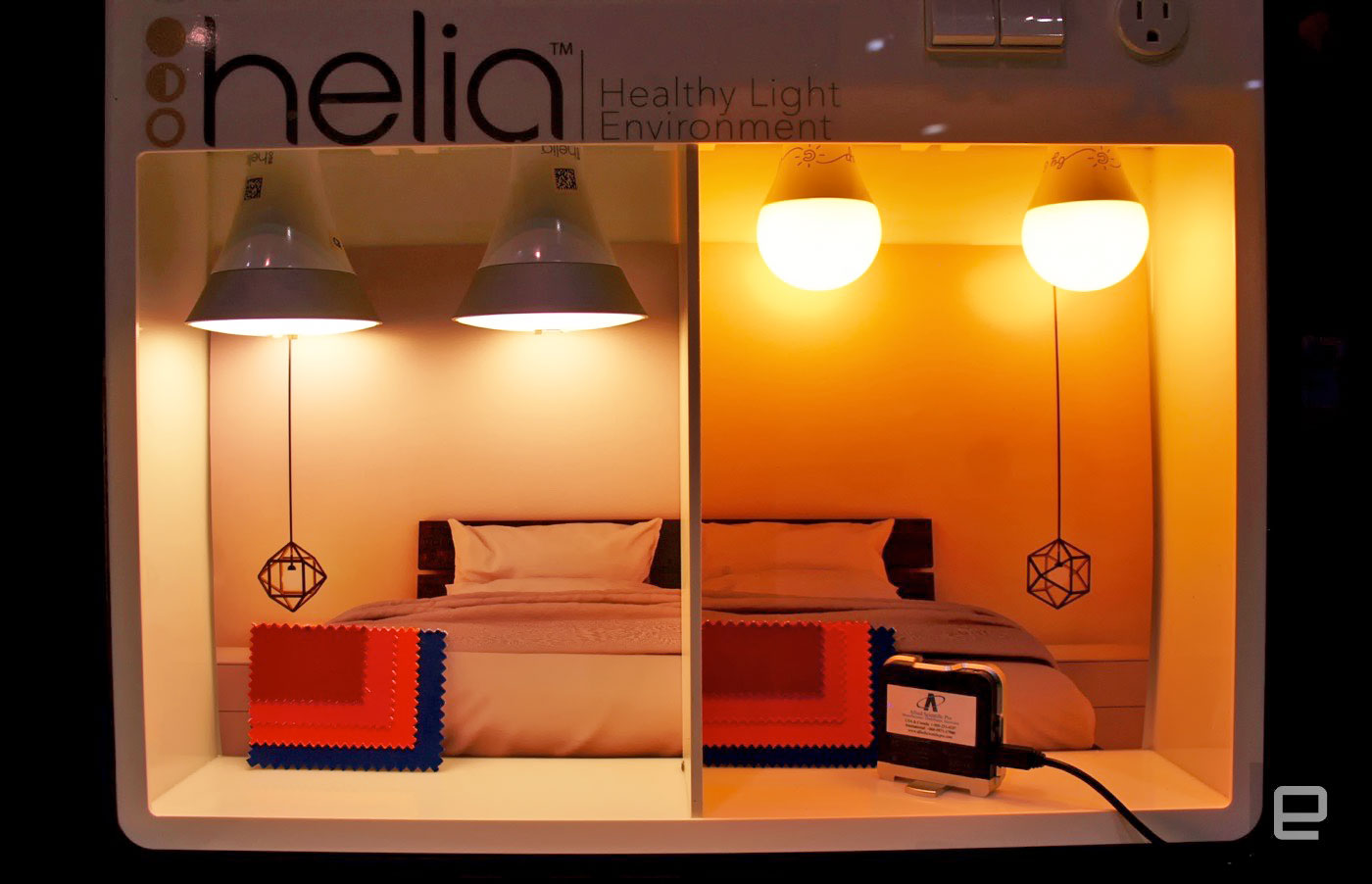 Helia bulbs cut blue light to help you sleep at night
