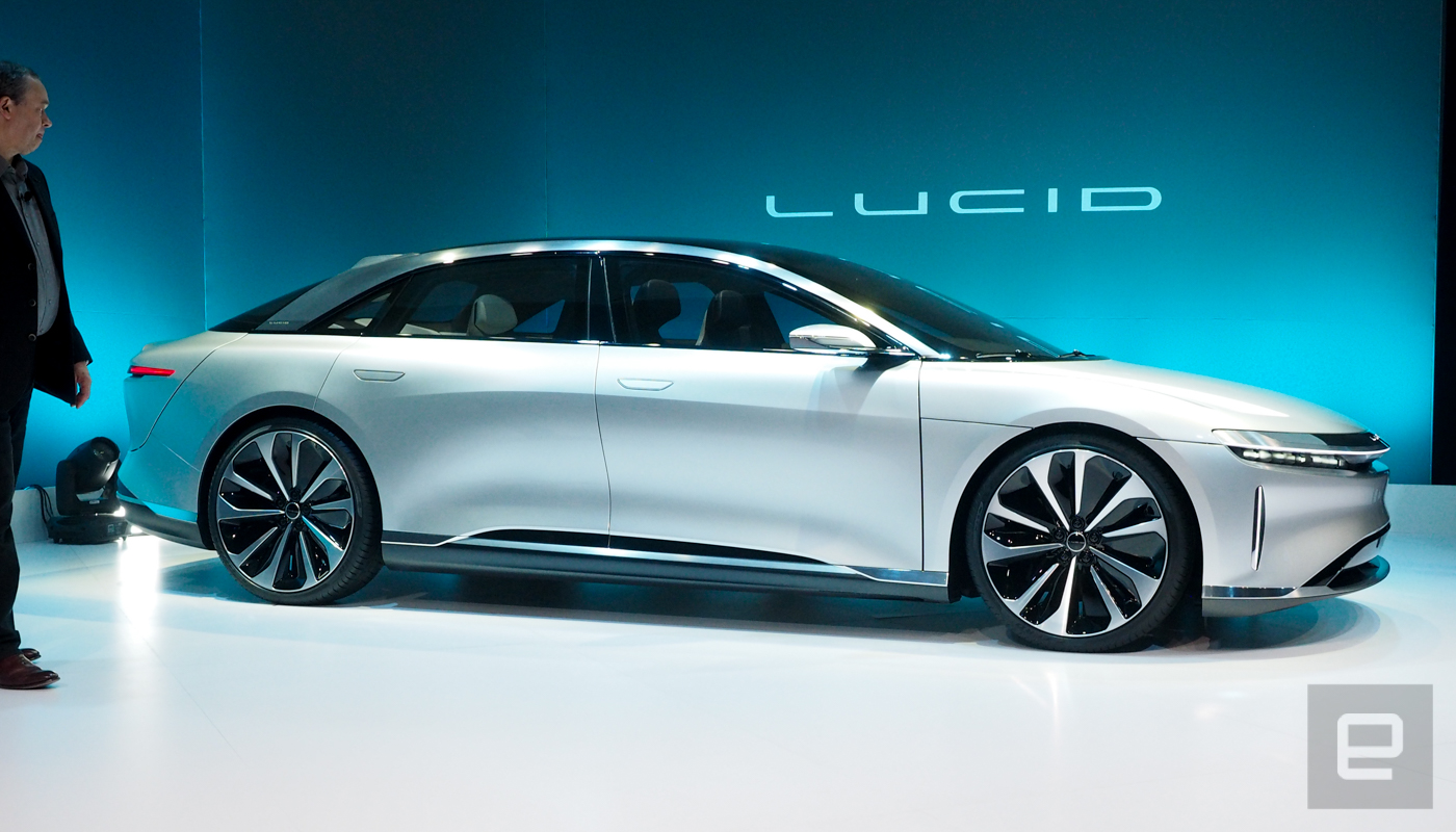 Lucid Motors unveils its 400mile range luxury EV