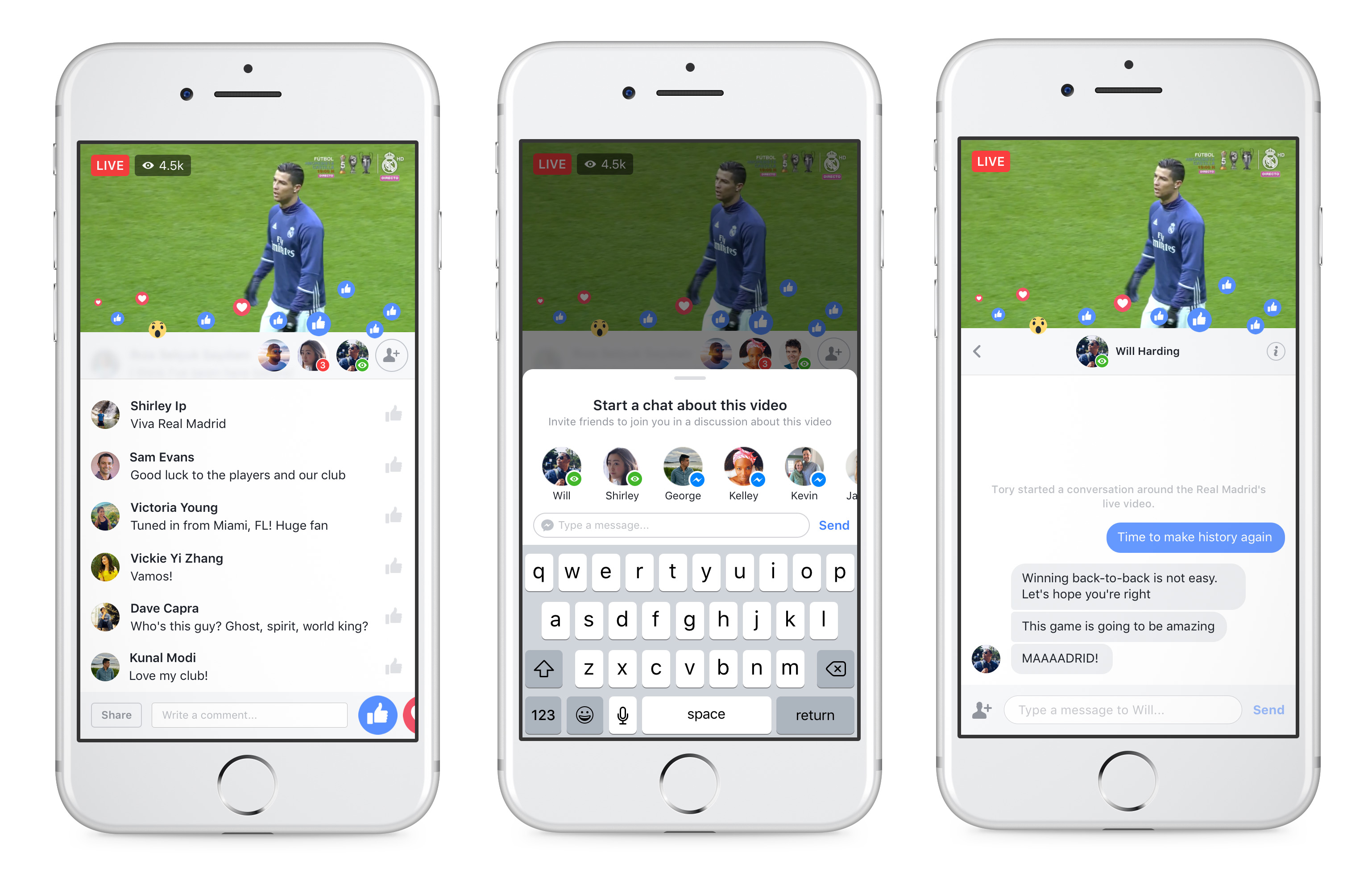 Facebook can keep your trash talk private during live events