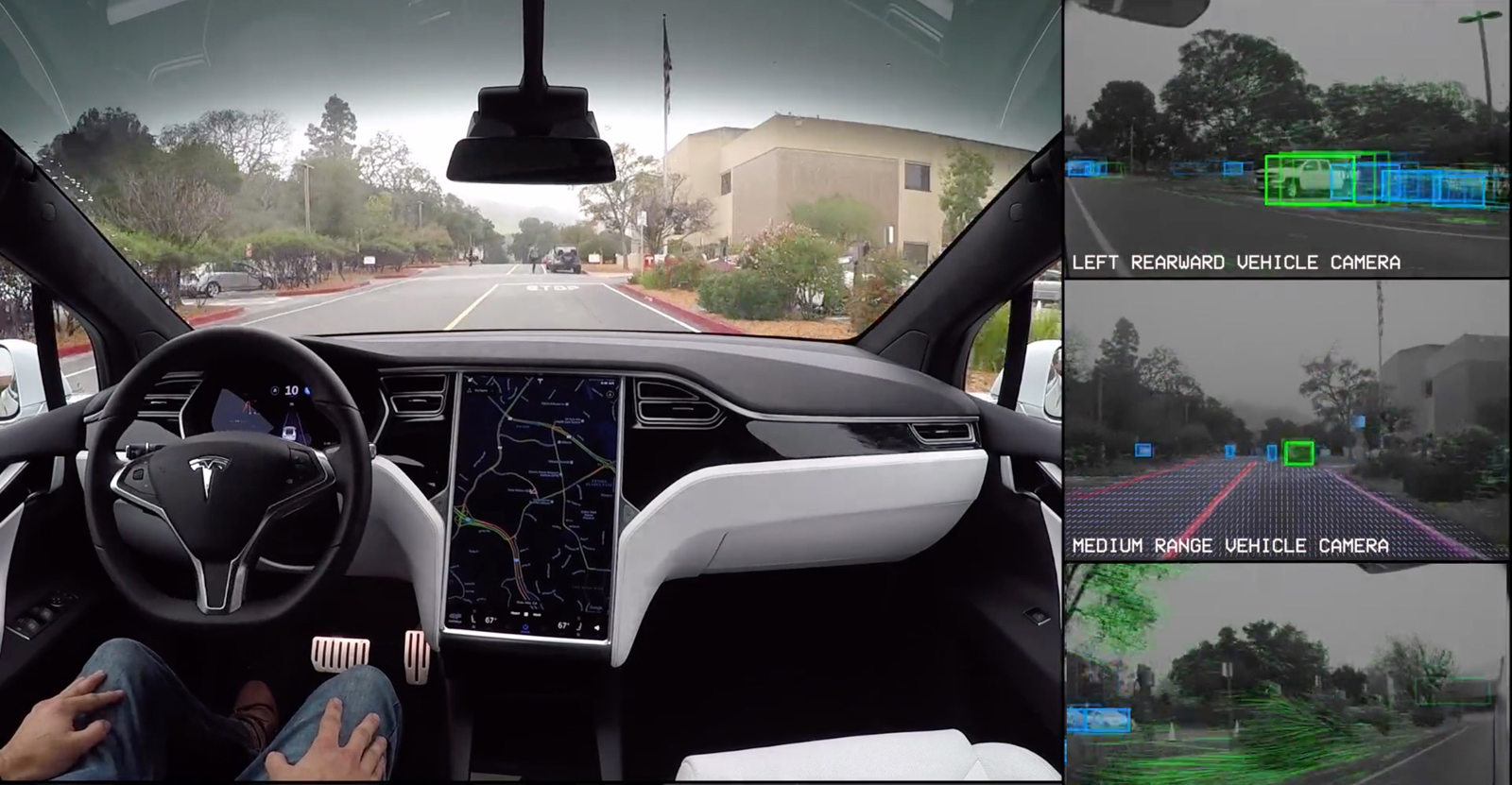 Podívejte se jak "vidí" autopilot Tesla