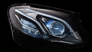 Mercedes E-Class headlights