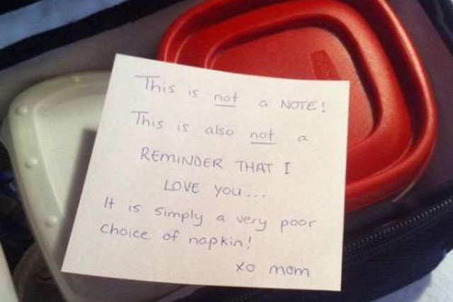funny notes to leave in lunch box