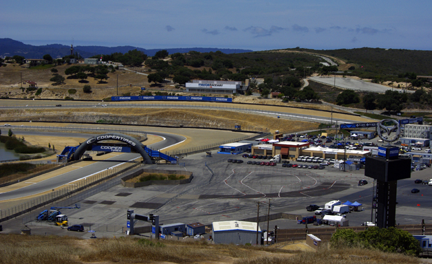 Overlooking Mazda Raceway Laguna Seca 