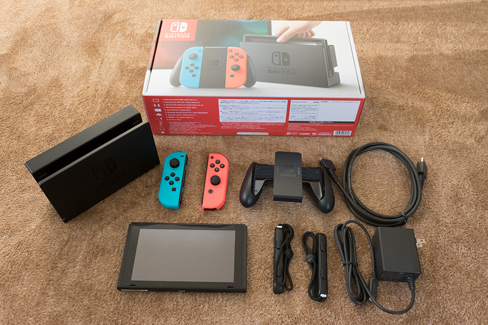 祝発売 ニンテンドースイッチが到着したのでさっそく開封と設置をし