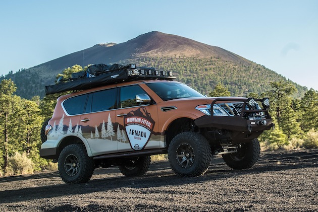 Nissan truck enthusiasts help guide modifications and equipment specs in creating the Armada Mountain Patrol â€“ the ultimate overlanding family adventure full-size SUV.