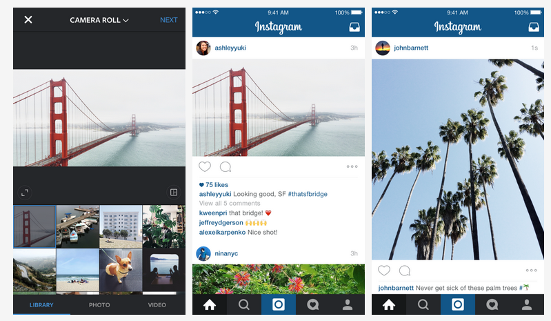 Instagram finally breaks free from square photos - AOL News