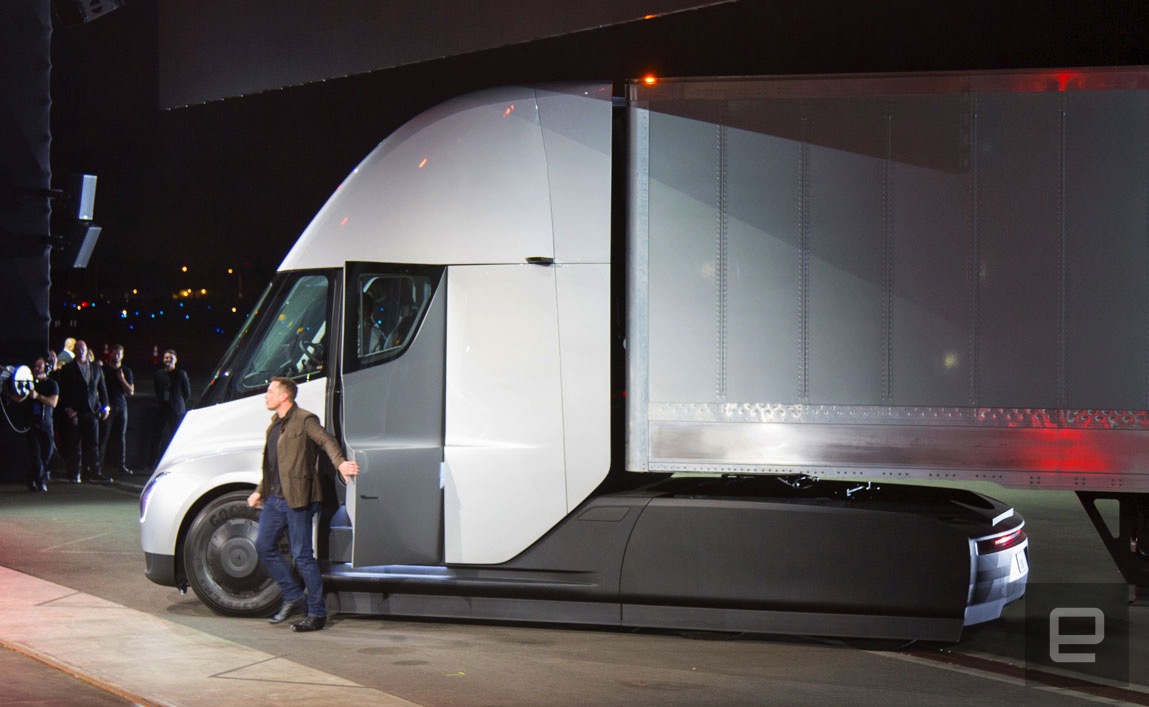 Tesla Unveils Its Vision Of The Future Of Trucking Engadget