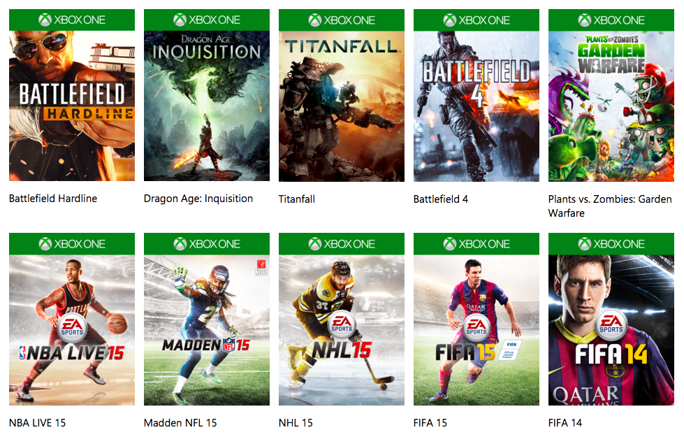 all games on ea access