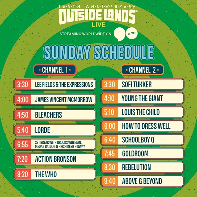 Outside Lands 2017: Performance schedule - AOL Entertainment