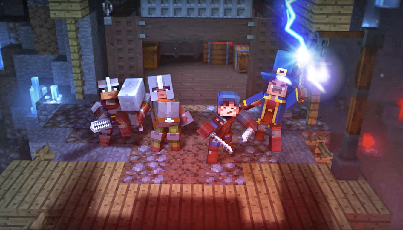 Meet Minecraft Dungeons An Adventure Game With Online Co Op - microsoft