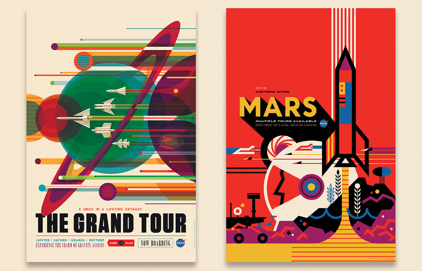 free space tourism posters