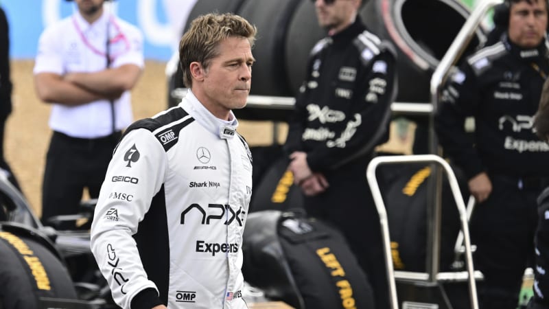 Brad Pitt en Rolex 24 filmando escenas para película de Fórmula Uno