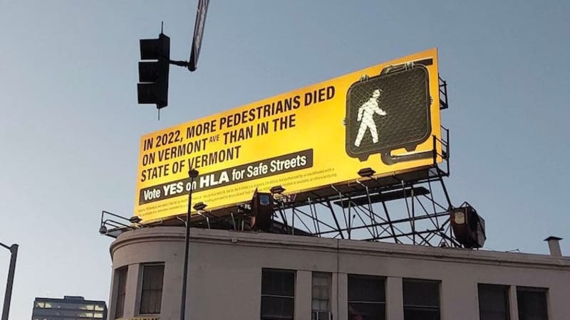 Más peatones murieron en la Avenida Vermont de Los Ángeles que en el estado de Vermont: un anuncio para hacer las calles más seguras