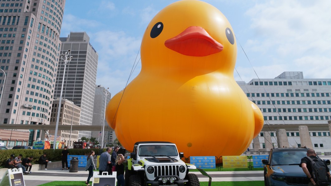 A duck, dinosaurs and even some cars headed to Detroit auto show