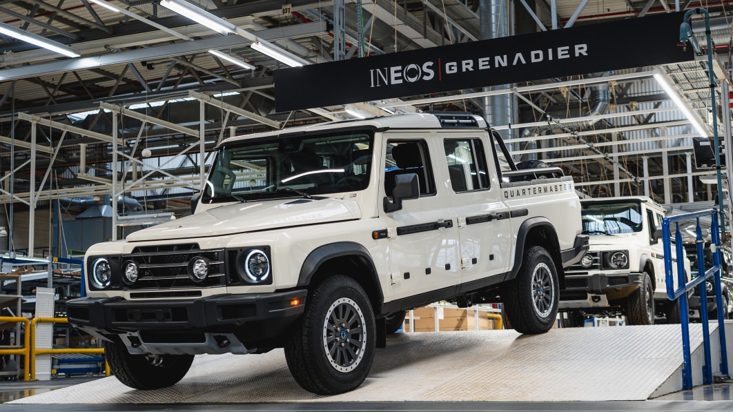 Ineos Grenadier Quartermaster pickup is in production, coming to the U.S., but how?