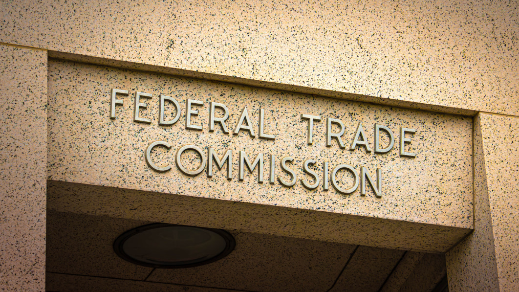 sign on doorway for the federal trade commission in washington d c
