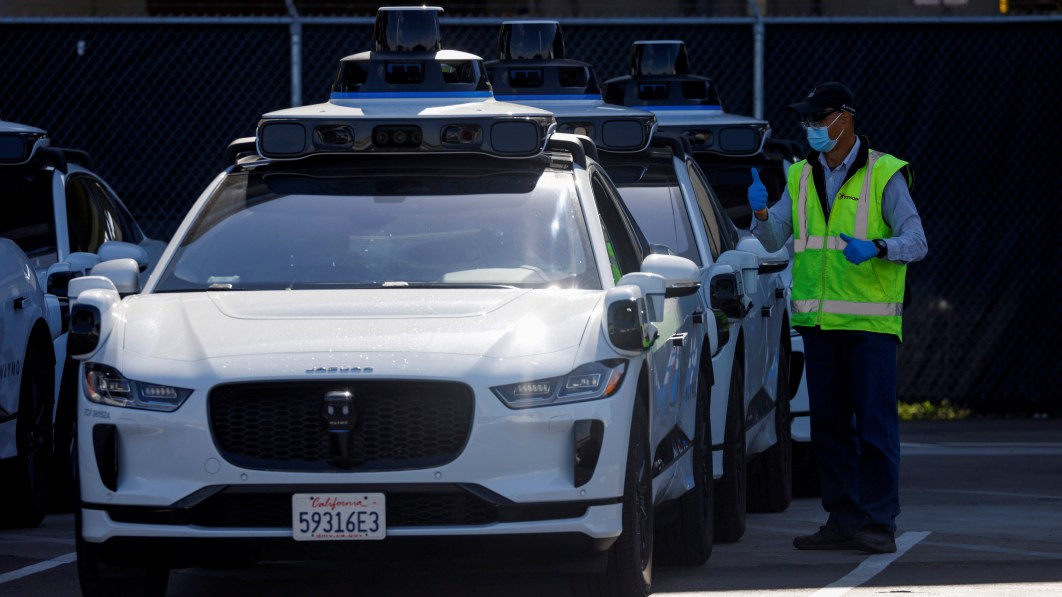 jaguar i pace electric vehicles are tested at waymo s operations center in san francisco