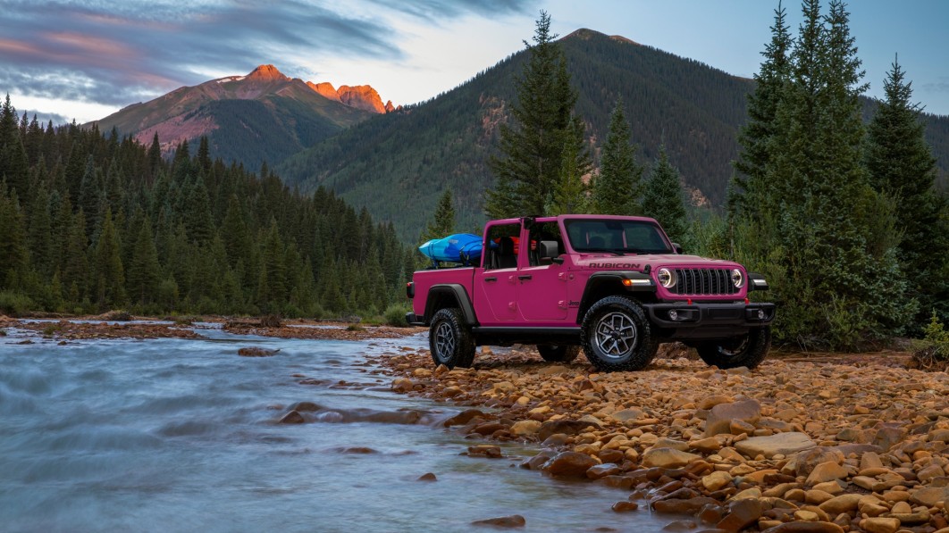 image of "2024 Jeep Gladiator available in Tuscadero Pink"