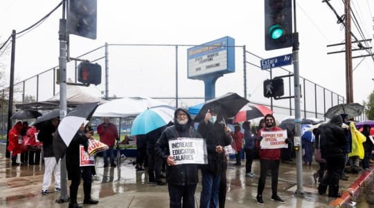 LA education workers strike, canceling school for 420,000 students