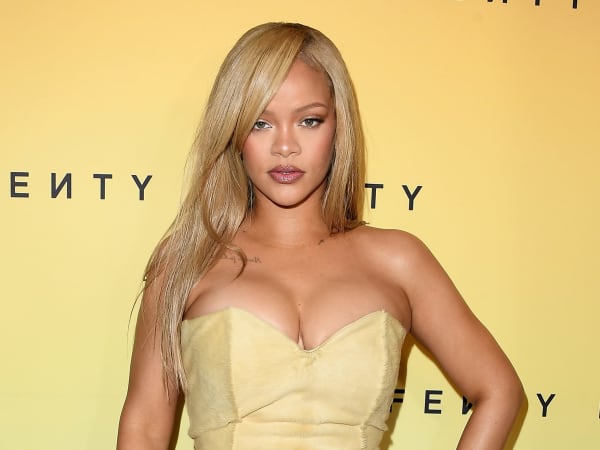Rihanna stuns in strapless corset dress at Fenty Beauty launch in Los Angeles