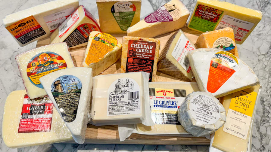 I ranked every cheese I could find at Trader Joe's. Out of the 17 I tried, I'd buy 13 again