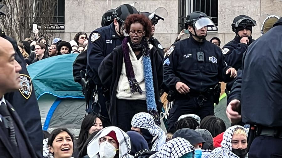 108 arrested at pro-Palestinian protest at Columbia University