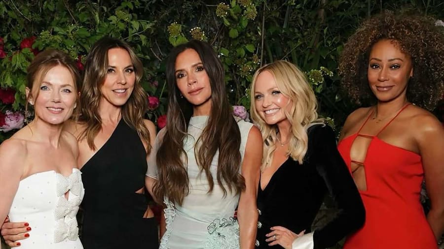 What the Spice Girls Wore for Their Glam Reunion at Victoria Beckham's 50th Birthday Bash