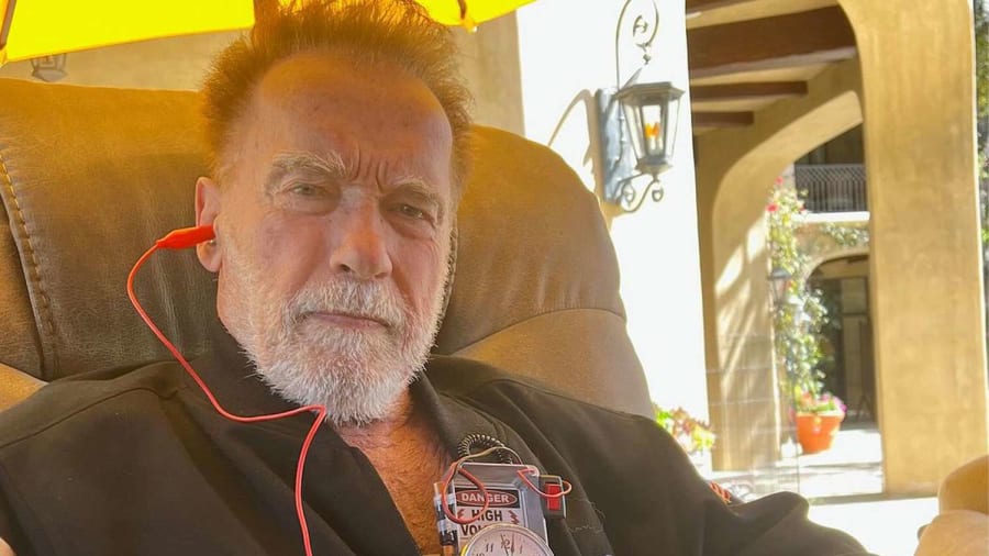 Arnold Schwarzenegger shares photo after having pacemaker implanted