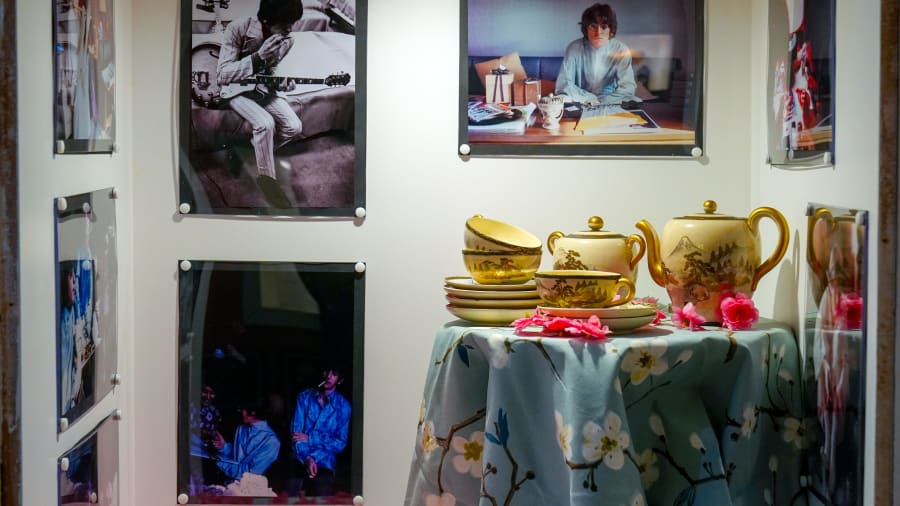Japanese tea service bought by George Harrison goes on display at Beatles museum