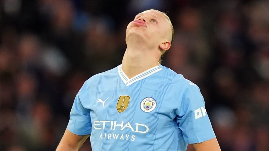 Pep Guardiola says Erling Haaland will miss Manchester City’s trip to Brighton