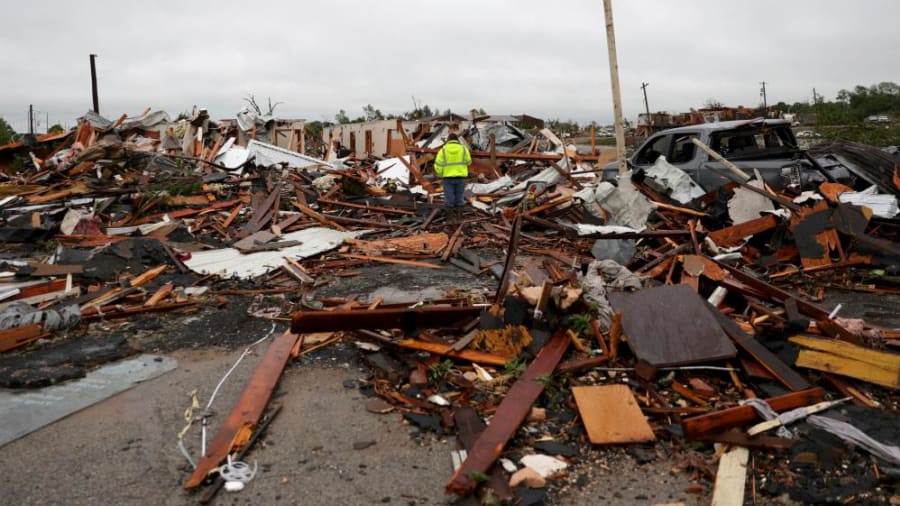 Oklahoma tornadoes kill at least four people and leave dozens injured
