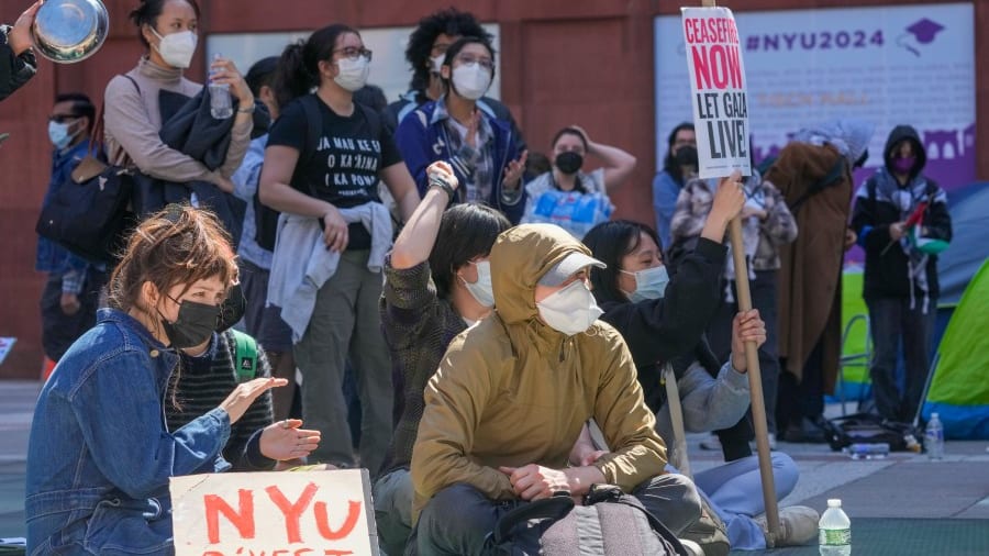 NYPD arrests pro-Palestinian demonstrators at NYU