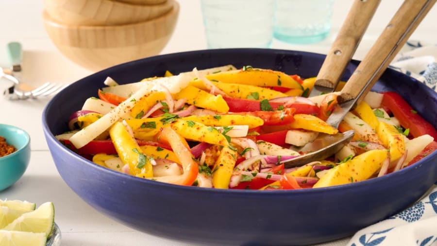 Freshen up taco night with a colorful mango salad