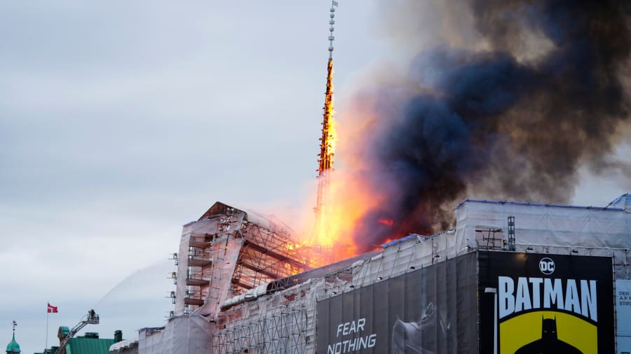 Watch: Fire engulfs Copenhagen’s old stock exchange in 'Notre-Dame moment'