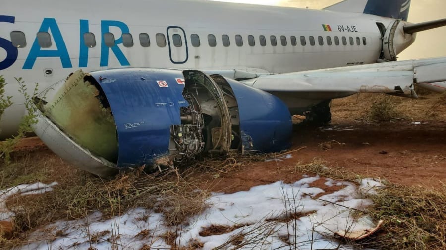 11 injured as Boeing jet skids off runway in Senegal