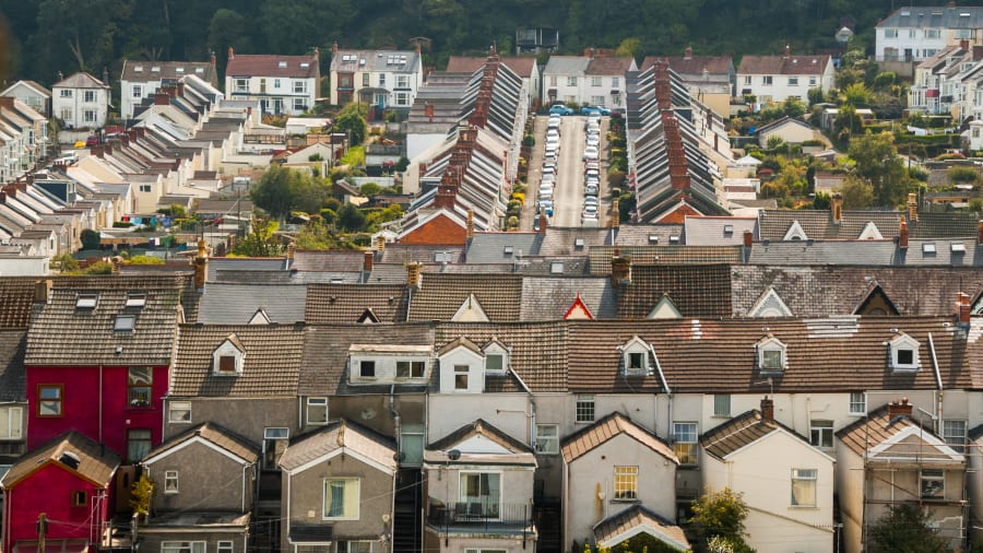 UK property market rebound hit by higher mortgage rates