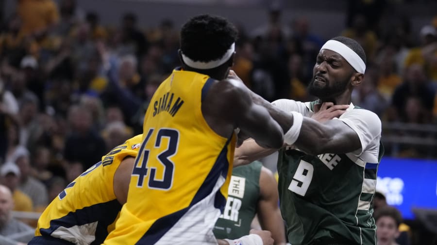 Shorthanded Bucks fall in 3-1 hole to Pacers after losing Bobby Portis to ejection