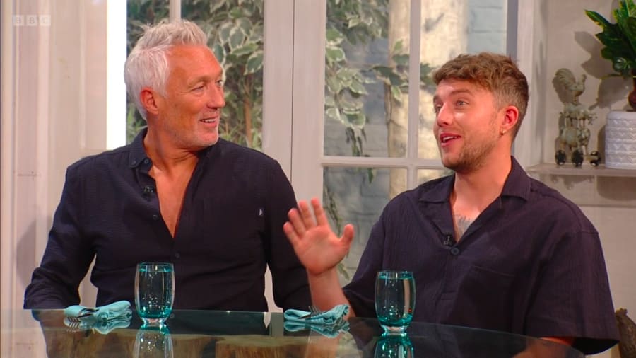 Kemp embarrassed by his dad on Saturday Kitchen Live